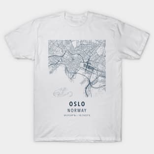 oslo norway simple map T-Shirt